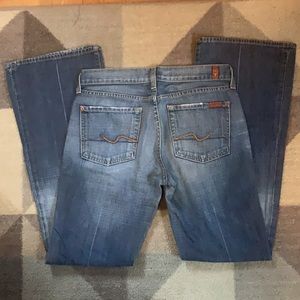 Y2K low rise flare 7 for all mankind jeans